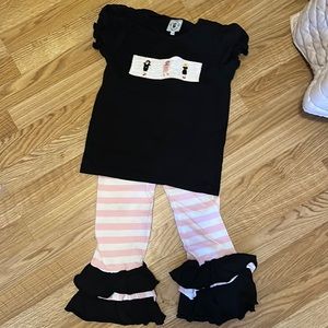 NWOT Grease Smocked Set